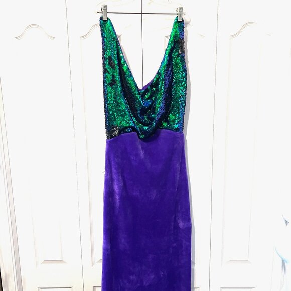 Mermaid Tail Blanket-Purple/Ombre Sequins/Bling Super Soft-Plush-Comfy-Warm - Picture 1 of 15